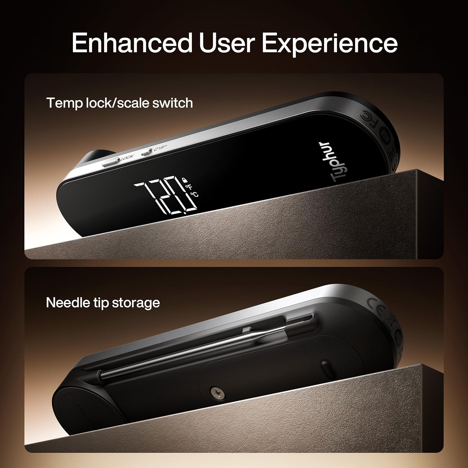 InstaProbe Core 0.5 Sec Instant Read Meat Thermometer Digital with Readable Display in Sunlight for