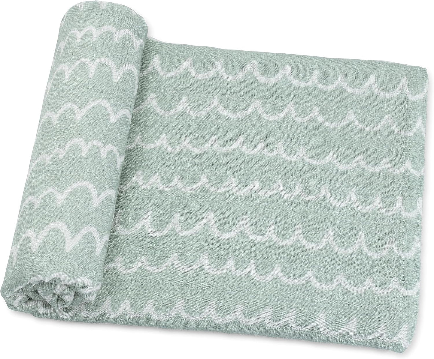 Comfy Cubs Muslin Swaddle Blankets Pack of 1 - 47 x 47 Inch Soft Cotton Baby Blanket Set, Large