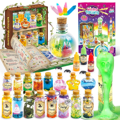 Fairy Magic Kit for Kids with 22PCS Potion Bottles, Potions Making Craft Kit - Gift for Christmas