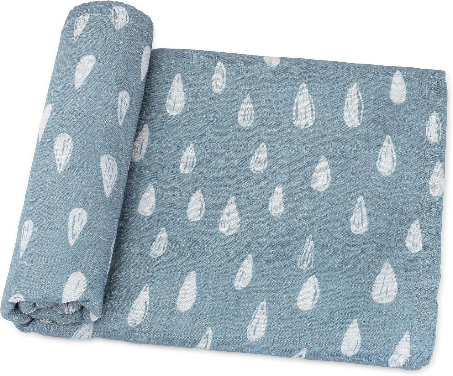 Comfy Cubs Muslin Swaddle Blankets Pack of 1 - 47 x 47 Inch Soft Cotton Baby Blanket Set, Large