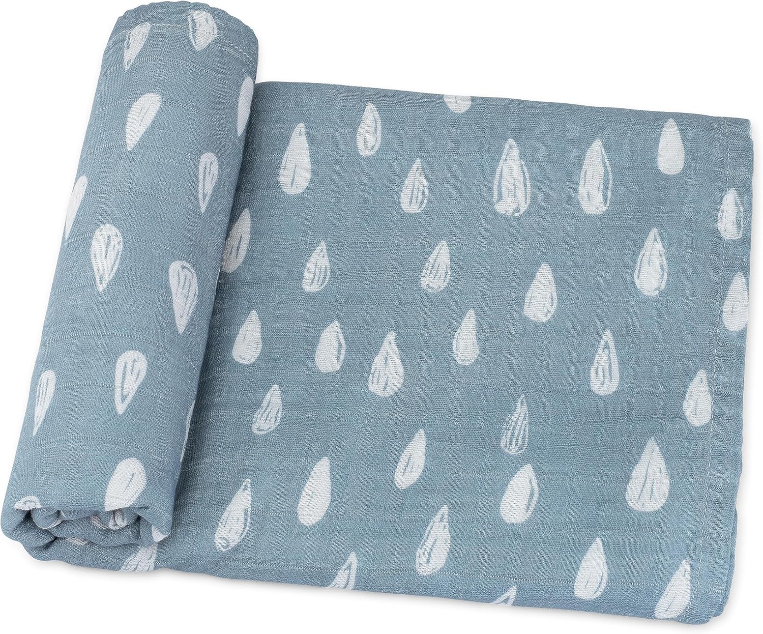 Comfy Cubs Muslin Swaddle Blankets Pack of 1 - 47 x 47 Inch Soft Cotton Baby Blanket Set, Large