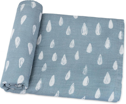 Comfy Cubs Muslin Swaddle Blankets Pack of 1 - 47 x 47 Inch Soft Cotton Baby Blanket Set, Large
