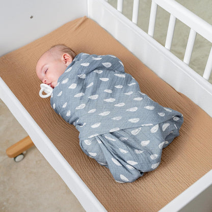 Comfy Cubs Muslin Swaddle Blankets Pack of 1 - 47 x 47 Inch Soft Cotton Baby Blanket Set, Large
