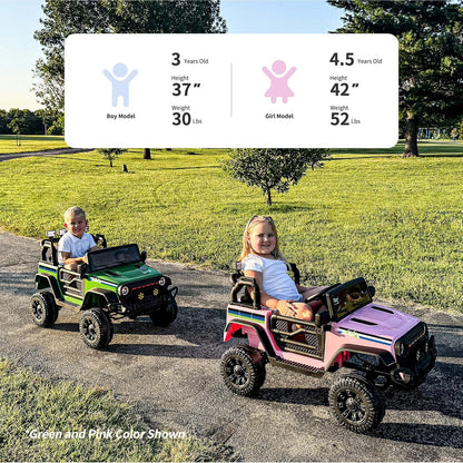 24V Kids Ride on Car, Kids Electric Vehicles Car Ride on Toy Truck for Toddlers w/Remote Control