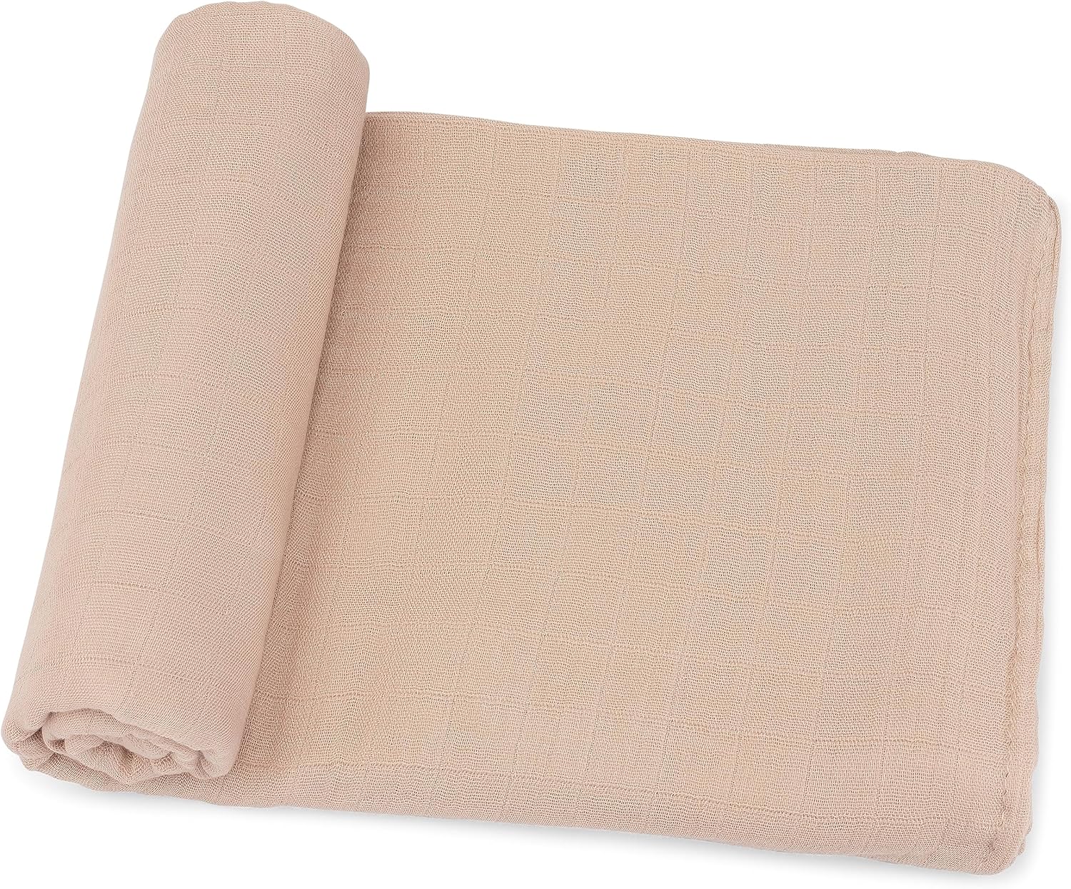Comfy Cubs Muslin Swaddle Blankets Pack of 1 - 47 x 47 Inch Soft Cotton Baby Blanket Set, Large