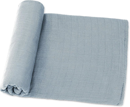 Comfy Cubs Muslin Swaddle Blankets Pack of 1 - 47 x 47 Inch Soft Cotton Baby Blanket Set, Large