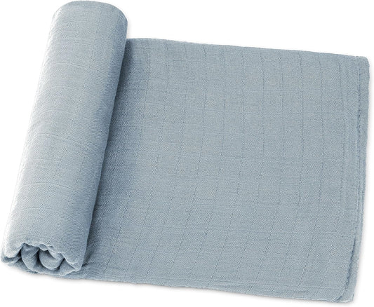 Comfy Cubs Muslin Swaddle Blankets Pack of 1 - 47 x 47 Inch Soft Cotton Baby Blanket Set, Large
